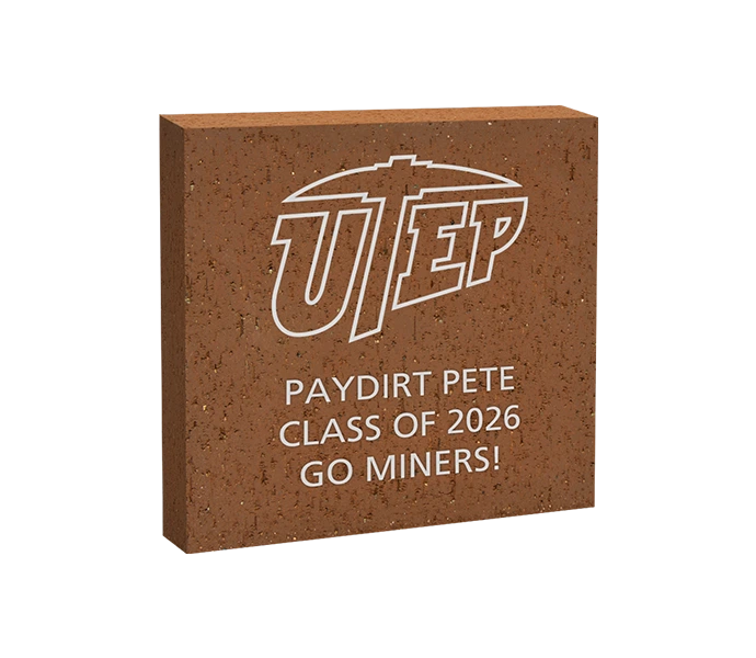 [UTEP 8X8 LOGO BRICK] 8x8 UTEP Logo Brick (Paver)